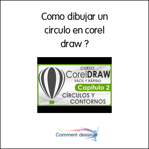 Como dibujar un circulo en corel draw